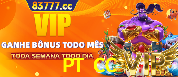 Banner promocional do PT CC oferecendo 100% de recompensas adicionais contínuas para quem fizer o login diário (Daily sign-in), com um mascote de coelho.